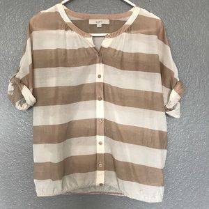 Ann Taylor Loft striped blouse